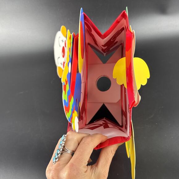 Vintage Paper Lightworks Paper Kids Room Fun Light Lamp Clown Duck Bear Train - Picture 12 of 16